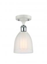 Innovations Lighting 516-1C-WPC-G441 - Brookfield - 1 Light - 6 inch - White Polished Chrome - Semi-Flush Mount