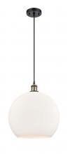 Innovations Lighting 516-1P-BAB-G121-14 - Athens - 1 Light - 14 inch - Black Antique Brass - Cord hung - Pendant