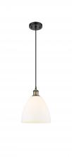 Innovations Lighting 516-1P-BAB-GBD-91 - Bristol - 1 Light - 9 inch - Black Antique Brass - Cord hung - Mini Pendant