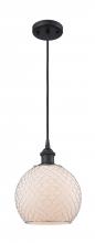 Innovations Lighting 516-1P-BK-G121-8CSN - Farmhouse Chicken Wire - 1 Light - 8 inch - Matte Black - Cord hung - Mini Pendant