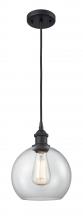 Innovations Lighting 516-1P-BK-G122-LED - Athens - 1 Light - 8 inch - Matte Black - Cord hung - Mini Pendant