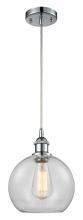 Innovations Lighting 516-1P-PC-G122 - Athens - 1 Light - 8 inch - Polished Chrome - Cord hung - Mini Pendant