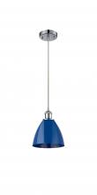 Innovations Lighting 516-1P-PC-MBD-75-BL - Plymouth - 1 Light - 8 inch - Polished Chrome - Cord hung - Mini Pendant