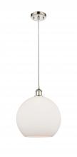 Innovations Lighting 516-1P-PN-G121-12 - Athens - 1 Light - 12 inch - Polished Nickel - Cord hung - Mini Pendant