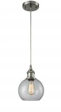 Innovations Lighting 516-1P-SN-G122 - Athens - 1 Light - 8 inch - Brushed Satin Nickel - Cord hung - Mini Pendant