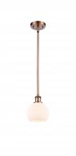 Innovations Lighting 516-1S-AC-G121-6 - Athens - 1 Light - 6 inch - Antique Copper - Mini Pendant