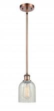 Innovations Lighting 516-1S-AC-G2511 - Caledonia - 1 Light - 5 inch - Antique Copper - Mini Pendant