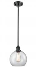 Innovations Lighting 516-1S-BK-G122-LED - Athens - 1 Light - 8 inch - Matte Black - Mini Pendant