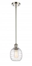 Innovations Lighting 516-1S-PN-G1013 - Belfast - 1 Light - 6 inch - Polished Nickel - Mini Pendant