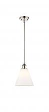 Innovations Lighting 516-1S-PN-GBC-81 - Berkshire - 1 Light - 8 inch - Polished Nickel - Mini Pendant