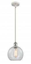 Innovations Lighting 516-1S-WPC-G122 - Athens - 1 Light - 8 inch - White Polished Chrome - Mini Pendant