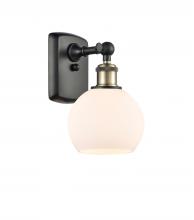 Innovations Lighting 516-1W-BAB-G121-6 - Athens - 1 Light - 6 inch - Black Antique Brass - Sconce