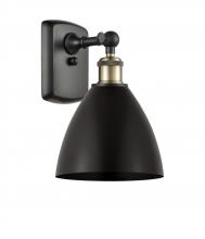 Innovations Lighting 516-1W-BAB-MBD-75-BK - Bristol - 1 Light - 8 inch - Black Antique Brass - Sconce