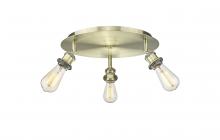 Innovations Lighting 516-3C-AB - Ballston - 3 Light - 12 inch - Antique Brass - Flush Mount