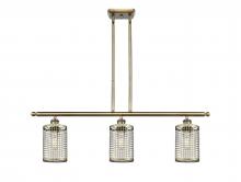 Innovations Lighting 516-3I-AB-M18-AB - Nestbrook - 3 Light - 36 inch - Antique Brass - Multi Pendant