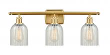 Innovations Lighting 516-3W-SG-G2511-LED - Caledonia - 3 Light - 25 inch - Satin Gold - Bath Vanity Light