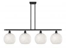 Innovations Lighting 516-4I-BK-G1216-10WM - White Mouchette - 4 Light - 48 inch - Matte Black - Stem Hung - Island Light