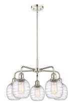 Innovations Lighting 516-5CR-PN-G1013 - Belfast - 5 Light - 24 inch - Polished Nickel - Chandelier