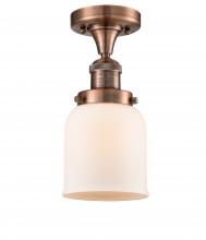 Innovations Lighting 517-1CH-AC-G51 - Bell - 1 Light - 5 inch - Antique Copper - Semi-Flush Mount