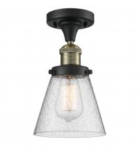 Innovations Lighting 517-1CH-BAB-G64 - Cone - 1 Light - 7 inch - Black Antique Brass - Semi-Flush Mount