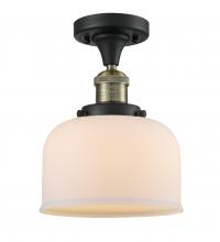 Innovations Lighting 517-1CH-BAB-G71-LED - Bell - 1 Light - 8 inch - Black Antique Brass - Semi-Flush Mount