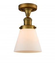 Innovations Lighting 517-1CH-BB-G61 - Cone - 1 Light - 7 inch - Brushed Brass - Semi-Flush Mount