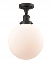 Innovations Lighting 517-1CH-OB-G201-10 - Beacon - 1 Light - 10 inch - Oil Rubbed Bronze - Semi-Flush Mount