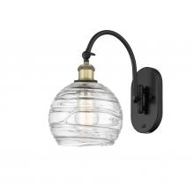 Innovations Lighting 518-1W-BAB-G1213-8 - Athens Deco Swirl - 1 Light - 8 inch - Black Antique Brass - Sconce