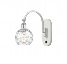 Innovations Lighting 518-1W-WPC-G1213-6 - Athens Deco Swirl - 1 Light - 6 inch - White Polished Chrome - Sconce