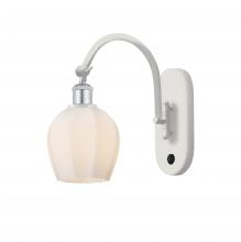 Innovations Lighting 518-1W-WPC-G461-6 - Norfolk - 1 Light - 6 inch - White Polished Chrome - Sconce