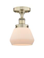 Innovations Lighting 616-1F-AB-G171 - Fulton - 1 Light - 7 inch - Antique Brass - Semi-Flush Mount