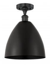 Innovations Lighting 616-1F-BK-MBD-12-BK - Bristol - 1 Light - 12 inch - Matte Black - Semi-Flush Mount