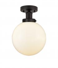 Innovations Lighting 616-1F-OB-G201-8 - Beacon - 1 Light - 8 inch - Oil Rubbed Bronze - Semi-Flush Mount