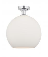 Innovations Lighting 616-1F-PC-G121-12 - Athens - 1 Light - 12 inch - Polished Chrome - Semi-Flush Mount