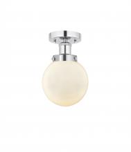 Innovations Lighting 616-1F-PC-G201-6 - Beacon - 1 Light - 6 inch - Polished Chrome - Semi-Flush Mount