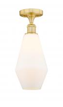 Innovations Lighting 616-1F-SG-G651-7 - Cindyrella - 1 Light - 7 inch - Satin Gold - Semi-Flush Mount