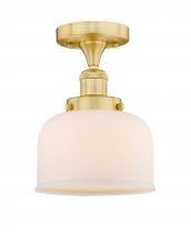 Innovations Lighting 616-1F-SG-G71 - Bell - 1 Light - 8 inch - Satin Gold - Semi-Flush Mount