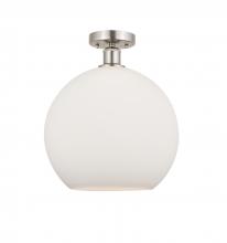 Innovations Lighting 616-1F-SN-G121-12 - Athens - 1 Light - 12 inch - Brushed Satin Nickel - Semi-Flush Mount