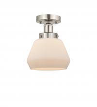 Innovations Lighting 616-1F-SN-G171 - Fulton - 1 Light - 7 inch - Brushed Satin Nickel - Semi-Flush Mount