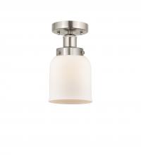 Innovations Lighting 616-1F-SN-G51 - Bell - 1 Light - 5 inch - Brushed Satin Nickel - Semi-Flush Mount