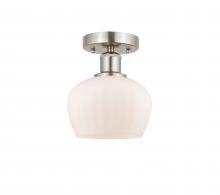 Innovations Lighting 616-1F-SN-G91 - Fenton - 1 Light - 7 inch - Brushed Satin Nickel - Semi-Flush Mount