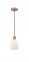 Innovations Lighting 616-1P-AC-G81 - Eaton - 1 Light - 6 inch - Antique Copper - Cord hung - Mini Pendant