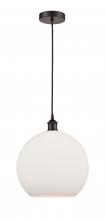 Innovations Lighting 616-1P-OB-G121-12 - Athens - 1 Light - 12 inch - Oil Rubbed Bronze - Cord hung - Mini Pendant