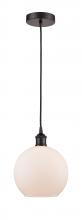 Innovations Lighting 616-1P-OB-G121-8 - Athens - 1 Light - 8 inch - Oil Rubbed Bronze - Cord hung - Mini Pendant