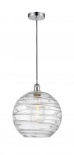 Innovations Lighting 616-1P-PC-G1213-12 - Athens Deco Swirl - 1 Light - 12 inch - Polished Chrome - Cord hung - Mini Pendant