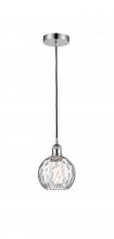 Innovations Lighting 616-1P-PC-G1215-6 - Athens Water Glass - 1 Light - 6 inch - Polished Chrome - Cord hung - Mini Pendant