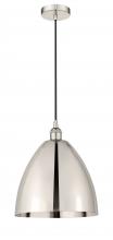 Innovations Lighting 616-1P-PN-MBD-12-PN - Bristol - 1 Light - 12 inch - Polished Nickel - Cord hung - Mini Pendant