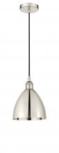 Innovations Lighting 616-1P-PN-MBD-75-PN - Bristol - 1 Light - 8 inch - Polished Nickel - Cord hung - Mini Pendant