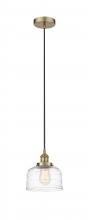 Innovations Lighting 616-1PH-AB-G713 - Bell - 1 Light - 8 inch - Antique Brass - Cord hung - Mini Pendant