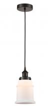 Innovations Lighting 616-1PH-OB-G181 - Canton - 1 Light - 6 inch - Oil Rubbed Bronze - Cord hung - Mini Pendant